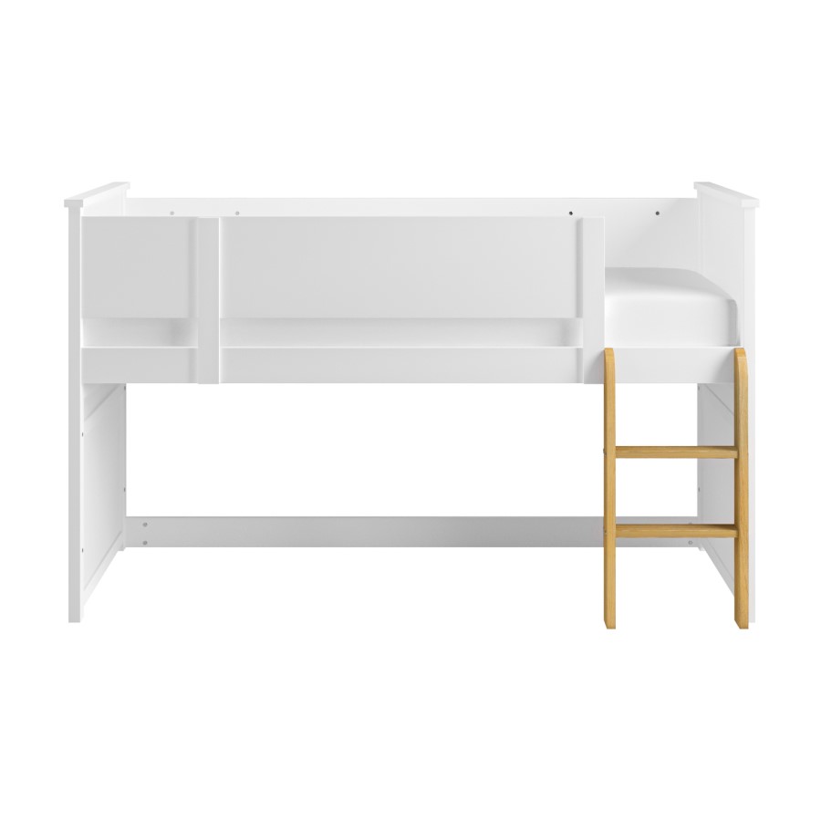 White Mid Sleeper Cabin Bed - Riley