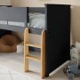 Dark Grey Mid Sleeper Cabin Bed - Riley