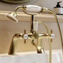RIPBBBSM Brushed Brass Traditional Bath Shower Mixer - Ripley