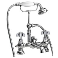 Chrome Traditional Bath Shower Mixer - Ripley