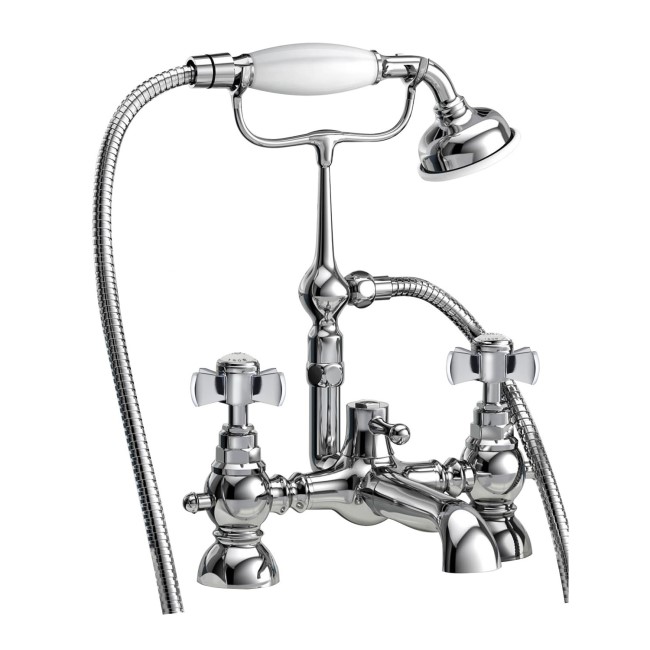 Chrome Traditional Bath Shower Mixer - Ripley