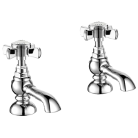 Chrome Traditional Basin Pillar Taps - Ripley Chrome Traditional Basin Pillar Taps - Ripley