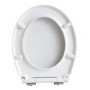 White Round Soft Close Toilet Seat with Quick Release - Ripley