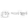 Davana Semi Recessed Sink - 1 Tap Hole