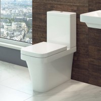 Close Coupled Toilet with Soft Close Seat - Square - Davana  Close Coupled Toilet with Soft Close Seat - Square - Davana