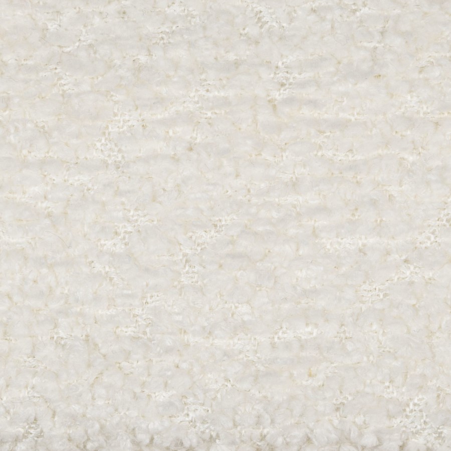 ONLY OPENED - Off-White Boucle Fabric Dressing Table Stool - Roma