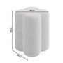 ONLY OPENED - Off-White Boucle Fabric Dressing Table Stool - Roma