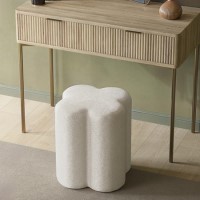 Cream Fabric Dressing Table Stool - Roma Cream Fabric Dressing Table Stool - Roma