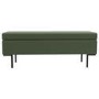 GRADE A1 - Upholstered Ottoman Storage Bench in Green Corduroy - Roman