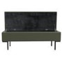GRADE A1 - Upholstered Ottoman Storage Bench in Green Corduroy - Roman