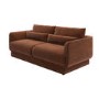 Brown Chenille 3-Seater Sofa - Ramses 