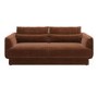 Brown Chenille 3-Seater Sofa - Ramses 