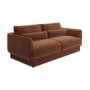 Brown Chenille 3-Seater Sofa - Ramses 