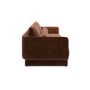 Brown Chenille 3-Seater Sofa - Ramses 