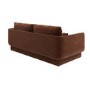 Brown Chenille 3-Seater Sofa - Ramses 