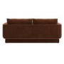 Brown Chenille 3-Seater Sofa - Ramses 