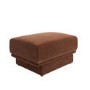 Brown Chenille Footstool - Ramses