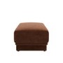 Brown Chenille Footstool - Ramses