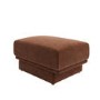 Brown Chenille Footstool - Ramses