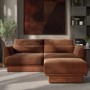 Brown Chenille Footstool - Ramses
