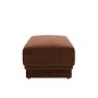 Brown Chenille Footstool - Ramses