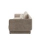 Beige Chenille 3-Seater Sofa - Ramses 