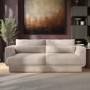 Beige Chenille 3-Seater Sofa - Ramses 
