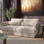 Beige Chenille 3-Seater Sofa - Ramses 