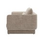 Beige Chenille Armchair with Cushion - Ramses 