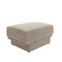 Beige Chenille Footstool - Ramses 