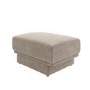 Beige Chenille Footstool - Ramses 