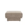 Beige Chenille Footstool - Ramses 