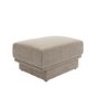 Beige Chenille Footstool - Ramses 