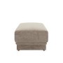 Beige Chenille Footstool - Ramses 