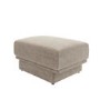 Beige Chenille Footstool - Ramses 