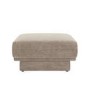 Beige Chenille Footstool - Ramses 