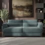 Blue Chenille 3-Seater Sofa - Ramses 