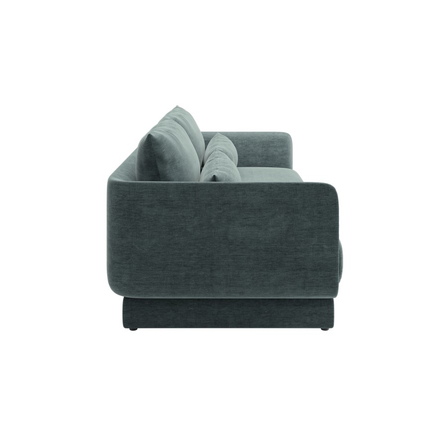 Blue Chenille 3-Seater Sofa - Ramses 