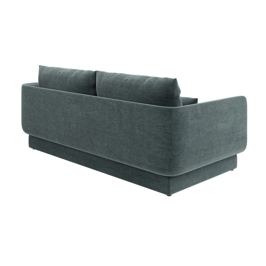 Blue Chenille 3-Seater Sofa - Ramses 