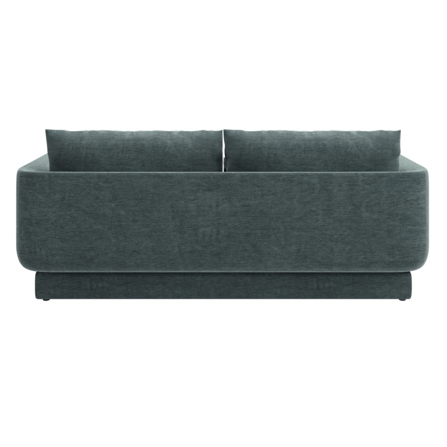Blue Chenille 3-Seater Sofa - Ramses 