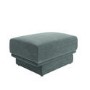 Blue Chenille Footstool - Ramses 