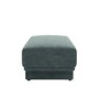 Blue Chenille Footstool - Ramses 
