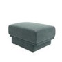Blue Chenille Footstool - Ramses 