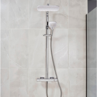 Triton Velino Cool Touch Bar Diverter Thermostatic Mixer Shower