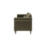 Khaki Green Velvet 3-Seater Sofa - Ramona
