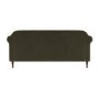 Khaki Green Velvet 3-Seater Sofa - Ramona