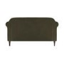 ALMOST PERFECT - Khaki Green Velvet 2 Seater Traditional Sofa - Ramona