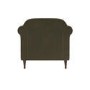 Khaki Green Velvet Armchair - Ramona