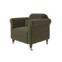Khaki Green Velvet Armchair - Ramona