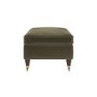 Ramona Footstool In Khaki Velvet 